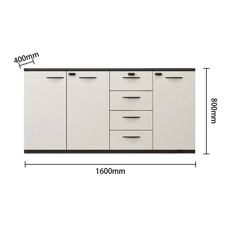 多目的な収納　ファイル収納　オフィスキャビネット　オフィス用　大容量収納　ダイヤル錠　引き出し　ホワイト　タマイズ可能　BGCWG-N064