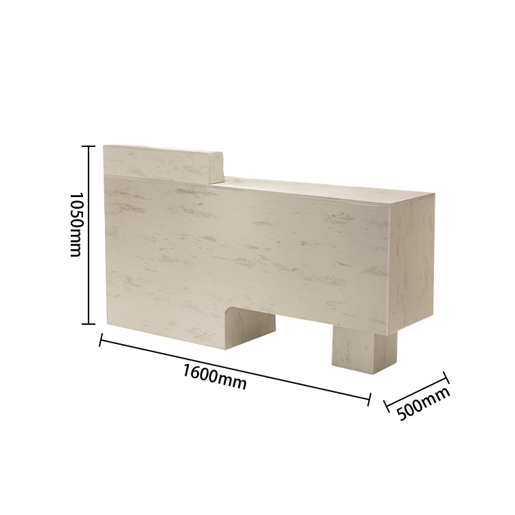 受付カウンター　エントランス受付　レジカウンター　頑丈なフレーム　広い天板　上質な金具　シンプル　ホワイト　ブラック　JDQT-N059