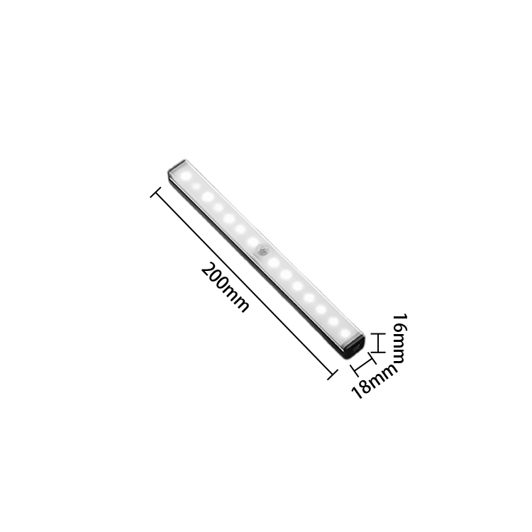 LEDライト　マグネット式　USB充電　センサーライト　電球色　昼白色　LED-N001