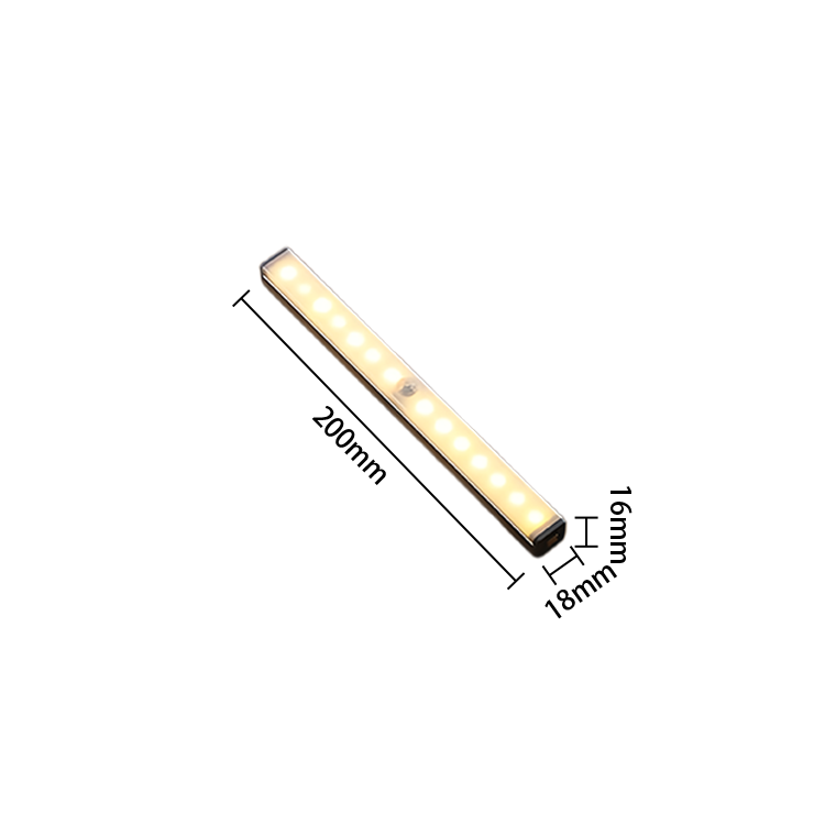 LEDライト　マグネット式　USB充電　センサーライト　電球色　昼白色　LED-N001