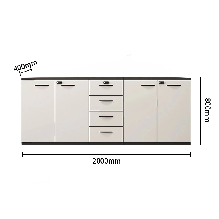 多目的な収納　ファイル収納　オフィスキャビネット　オフィス用　大容量収納　ダイヤル錠　引き出し　ホワイト　タマイズ可能　BGCWG-N064