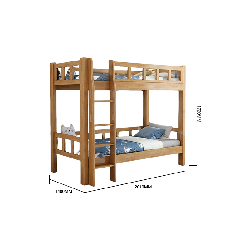 木製２段ベッド　二段ベッド　親子ベッド　階段　はしご　収納　引き出し　天然木　省スペース　ホワイト　シンプル　SXC-N001