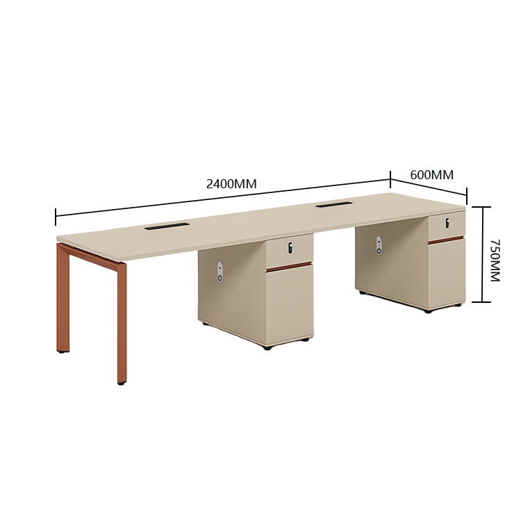 オフィスデスク　パソコンデスク　仕事用デスク　作業机　ワークデスク　事務用　仕事用　丈夫な脚　ダイヤル錠付き　仕切りパネル　YGZ-N045