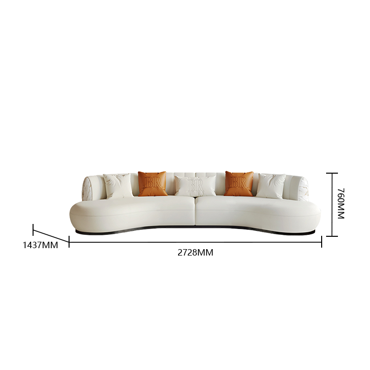 ソファ　リビングソファ　大型　高級ソファ　高密度ウレタンフォーム充填　レザー　カスタマイズ可能　多色選択可能　JYSF-N003