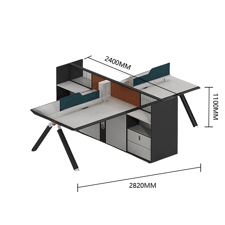 オフィスデスク　ワークデスク　作業机　パソコンデスク　仕事用　作業用　事務用　丈夫な脚　ダイヤル錠　仕切りパネル　YGZ-N050