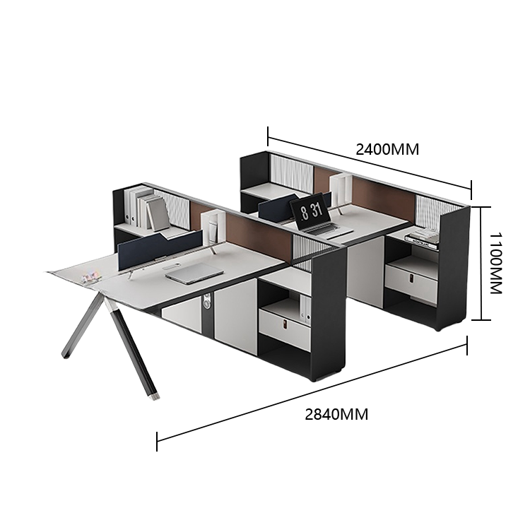 オフィスデスク　ワークデスク　作業机　パソコンデスク　仕事用　作業用　事務用　丈夫な脚　ダイヤル錠　仕切りパネル　YGZ-N050