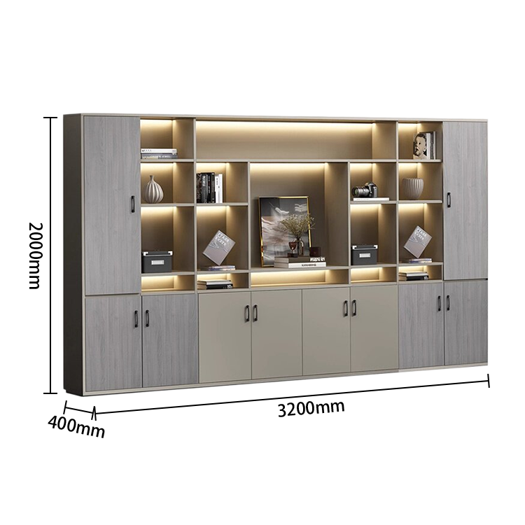 木製キャビネット　オフイス収納　役員用　厚手　大容量　扉付き収納　高級感　カスタマイズ可能　GZ-L-B-Z-N049