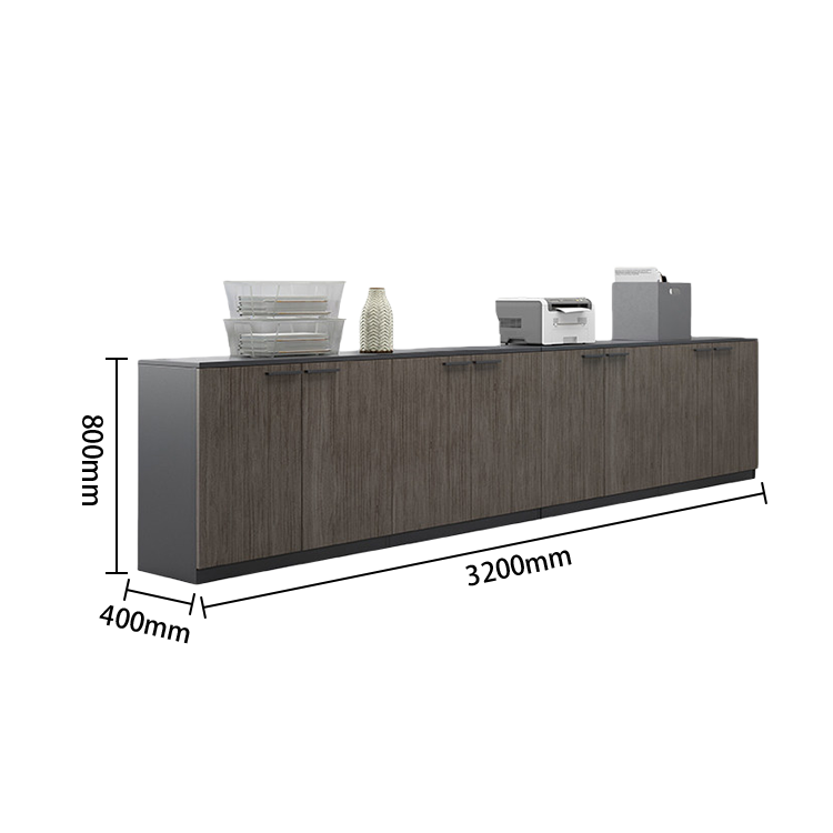 オフィスキャビネット　オフィス収納　収納家具　オフィス用　大容量収納　収納庫　ウォールナット　グレー　カスタマイズ可能　BGCWG-N070