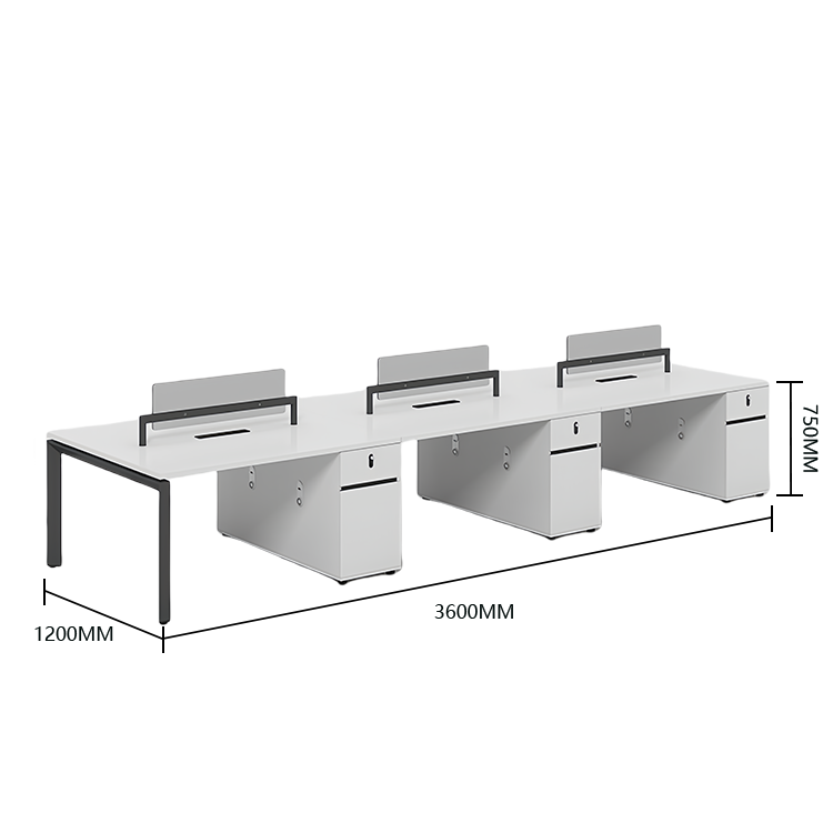 オフィスデスク　パソコンデスク　仕事用デスク　作業机　ワークデスク　事務用　仕事用　丈夫な脚　ダイヤル錠付き　仕切りパネル　YGZ-N045