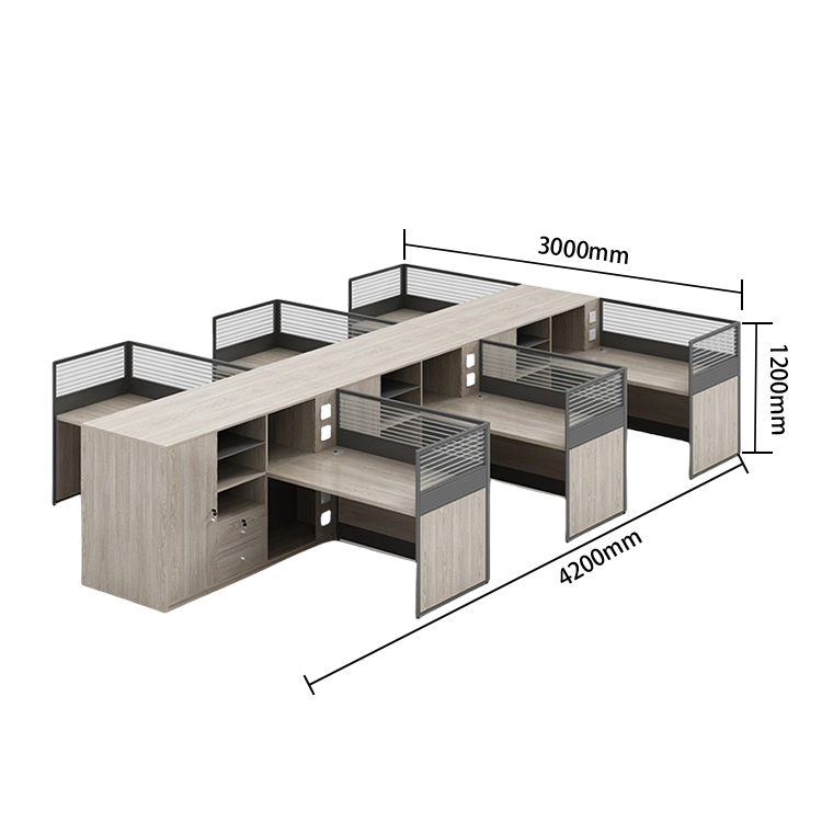オフィスデスク　ワークデスク　作業机　鍵付き　パーティション　サイド収納棚　大容量収納　洗練　おしゃれ　カスタマイズ可能　YGZ-N055