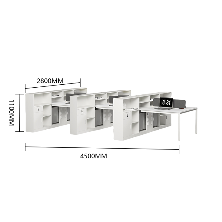 オフィスデスク　ワークデスク　作業机　パソコンデスク　仕事用　作業用　事務用　丈夫な脚　ダイヤル錠　仕切りパネル　YGZ-N053
