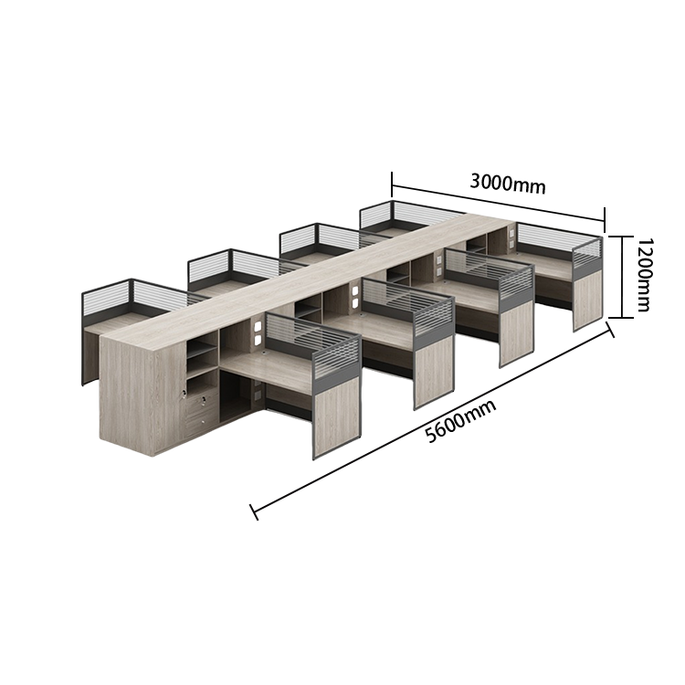 オフィスデスク　ワークデスク　作業机　鍵付き　パーティション　サイド収納棚　大容量収納　洗練　おしゃれ　カスタマイズ可能　YGZ-N055