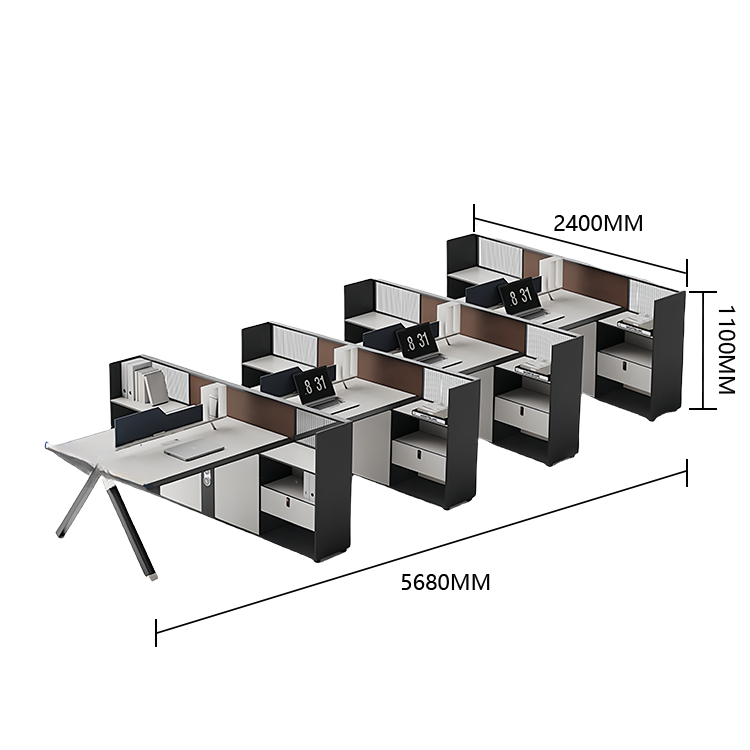 オフィスデスク　ワークデスク　作業机　パソコンデスク　仕事用　作業用　事務用　丈夫な脚　ダイヤル錠　仕切りパネル　YGZ-N050