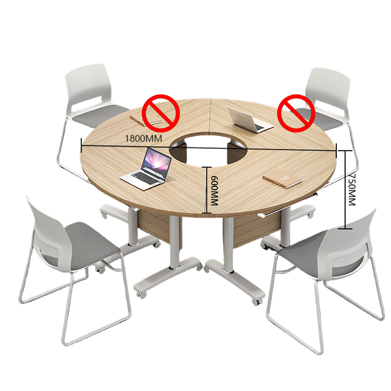 会議テーブル　ミーティングテーブル　折りたたみテーブル　収納棚　キャスター　幕板　シンプル　ナチュラル　カスタマイズ可能　HYZ-N034