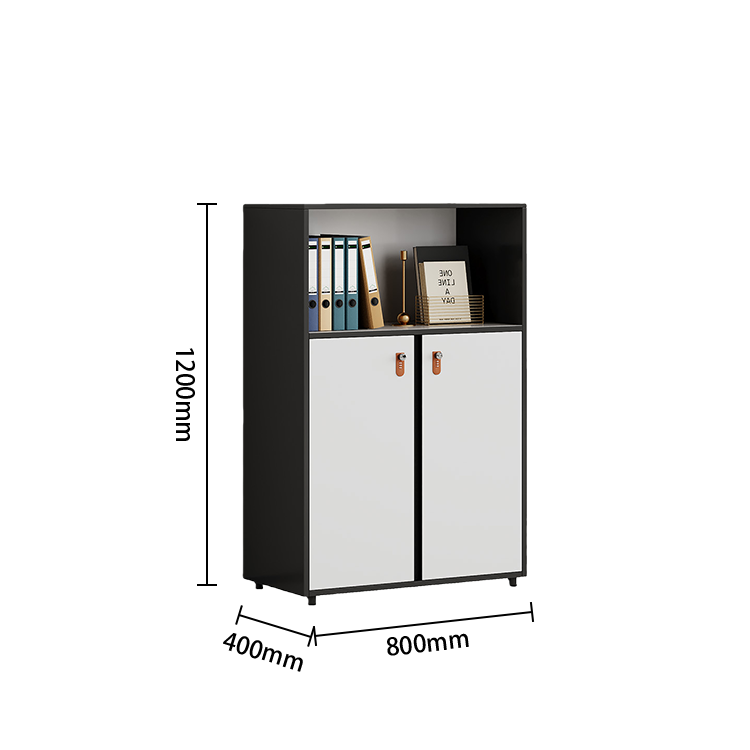 多目的な収納　オフィスキャビネット　作業用　大容量収納　ダイヤル錠付き　扉収納　簡素　落ち着き　ホワイト　カスタマイズ可能　BGCWG-N059