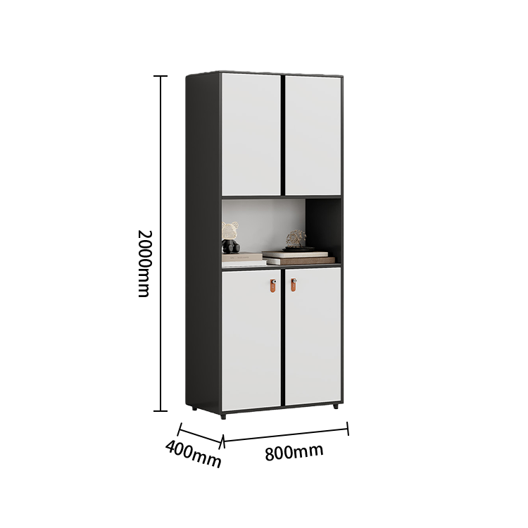 多目的な収納　オフィスキャビネット　作業用　大容量収納　ダイヤル錠付き　扉収納　簡素　落ち着き　ホワイト　カスタマイズ可能　BGCWG-N059