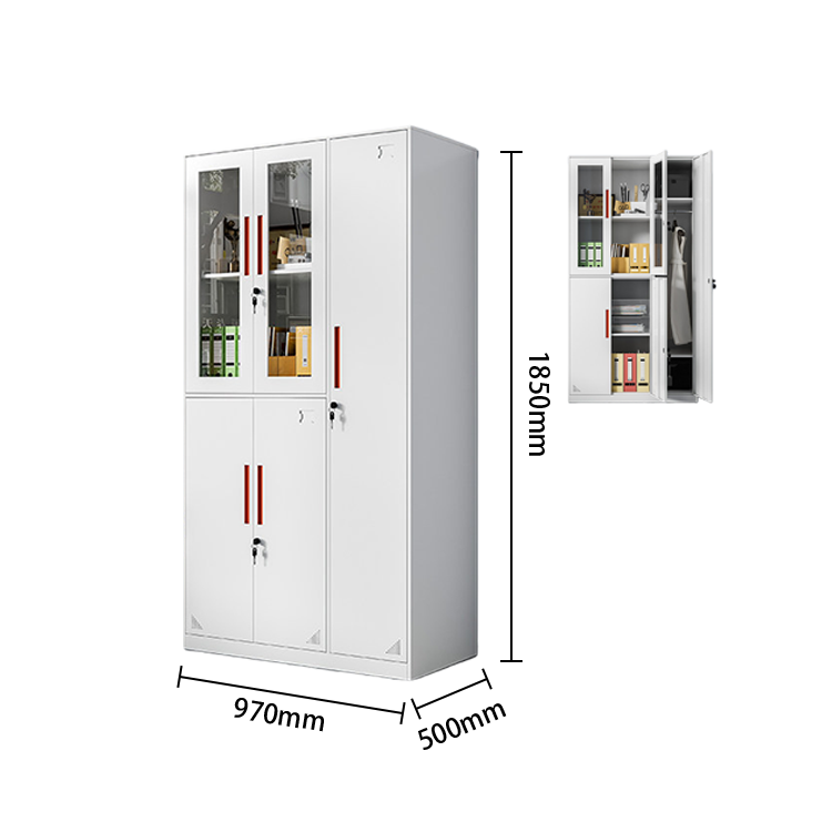 ロッカー  　壁面収納　オフィスキャビネット　大容量収納　鍵付き　ハンガーボード　冷間加工鋼　ホワイト　カスタマイズ可能　BGCWG-N067