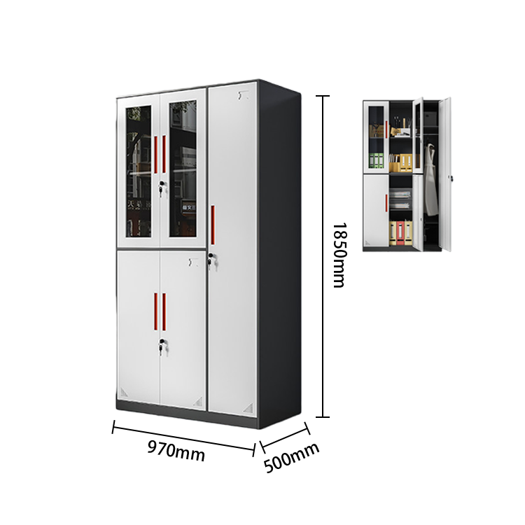ロッカー  　壁面収納　オフィスキャビネット　大容量収納　鍵付き　ハンガーボード　冷間加工鋼　ホワイト　カスタマイズ可能　BGCWG-N067