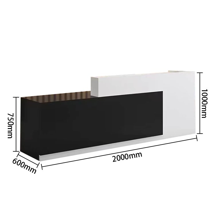 受付カウンター　レジカウンター　店舗用　鍵ロック　配線穴　角丸　トップパネル　オシャレ　広いワーク　カスタマイズ可能　JDQT-N003