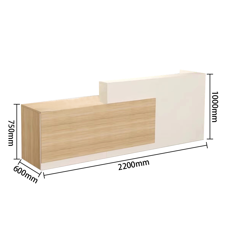 受付カウンター　レジカウンター　店舗用　鍵ロック　配線穴　角丸　トップパネル　オシャレ　広いワーク　カスタマイズ可能　JDQT-N003