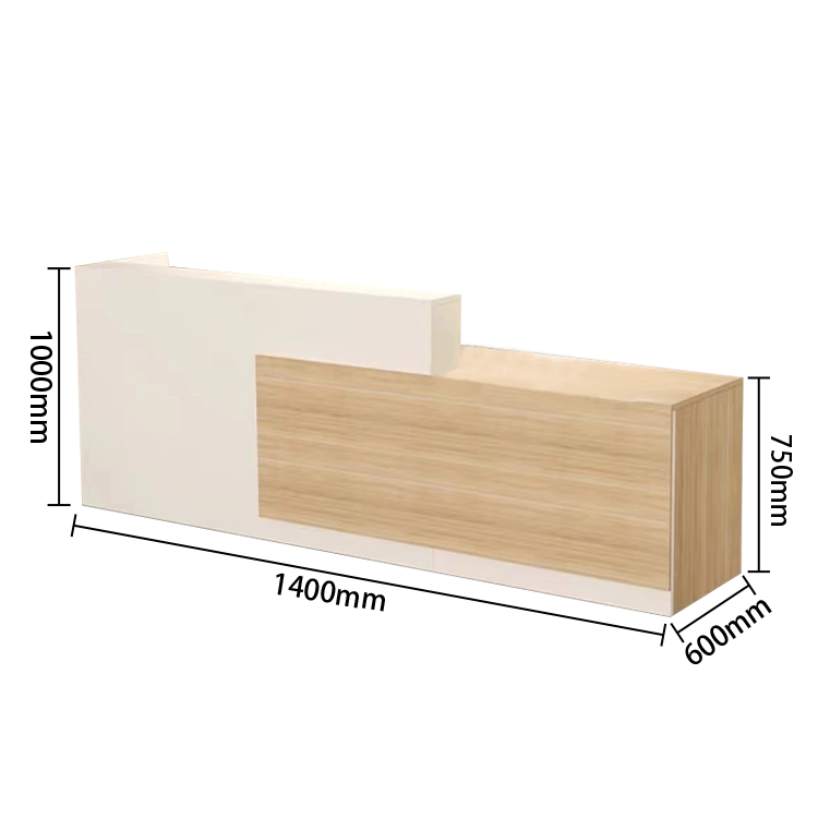 受付カウンター　レジカウンター　店舗用　鍵ロック　配線穴　角丸　トップパネル　オシャレ　広いワーク　カスタマイズ可能　JDQT-N003