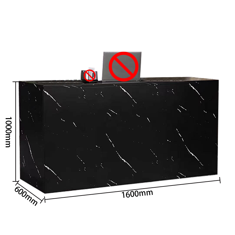 受付カウンター　レジカウンター　エントランス受付　木製レセプションデスク　引き出し収納　広い天板　配線穴　ナチュラル　JDQT-Ｎ008