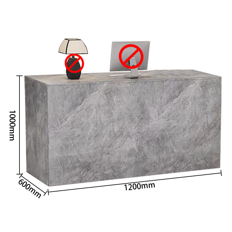 受付カウンター　レジカウンター　エントランス受付　木製レセプションデスク　引き出し収納　広い天板　配線穴　ナチュラル　JDQT-Ｎ008