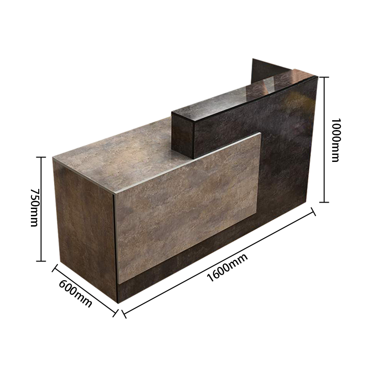 受付カウンター　大型カウンター　レジカウンター　大容量収納　広い天板　キーボードトレイ　ホワイト　カスタマイズ可能　JDQT-N019