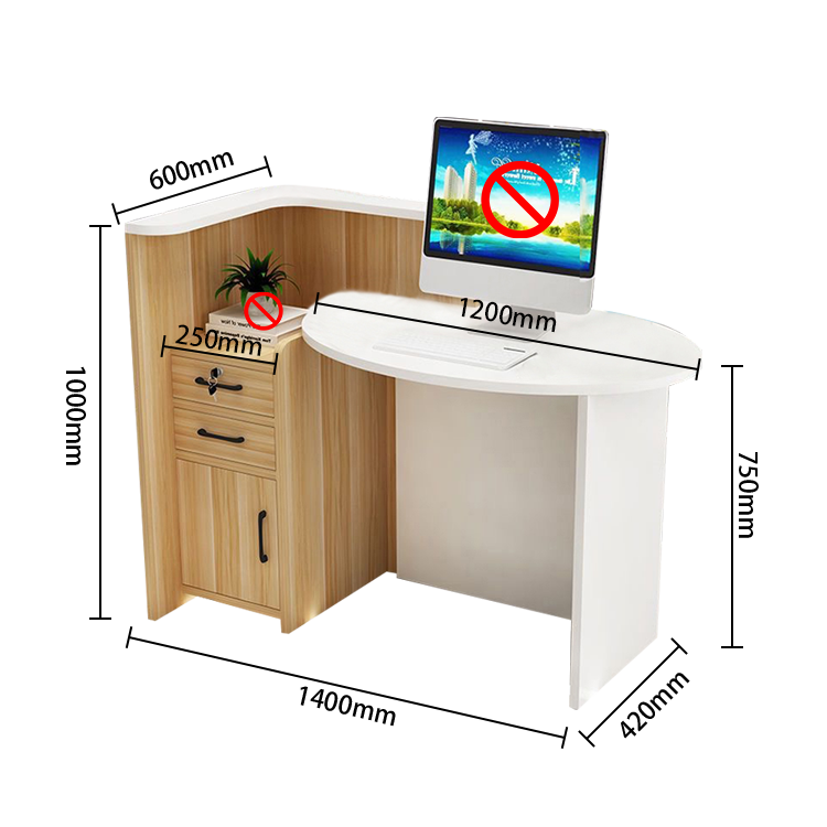 カウンター　フロント　レジカウンター　上部天板　広い天板　扉付き収納　Ｒ加工　シンプル　ホワイト　JDQT-N020