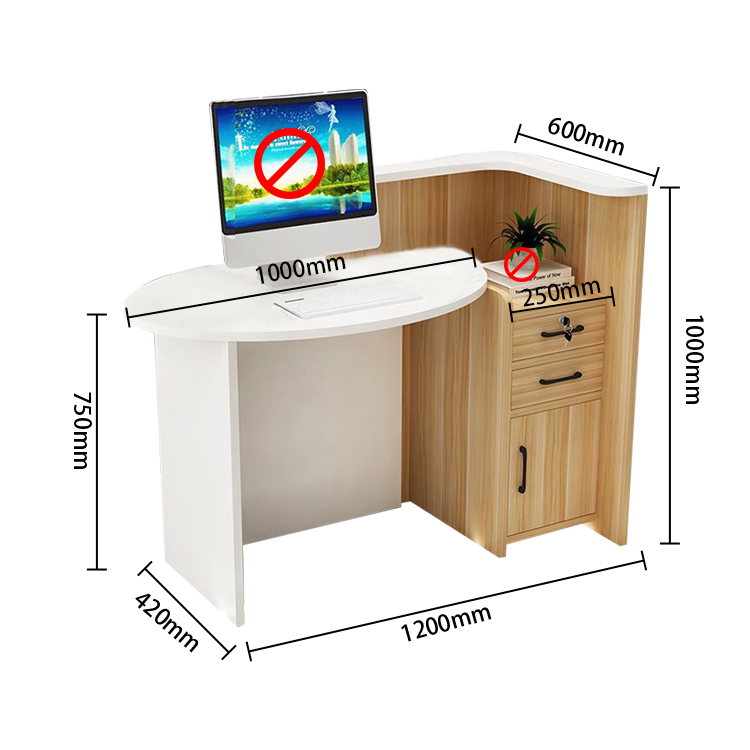 カウンター　フロント　レジカウンター　上部天板　広い天板　扉付き収納　Ｒ加工　シンプル　ホワイト　JDQT-N020