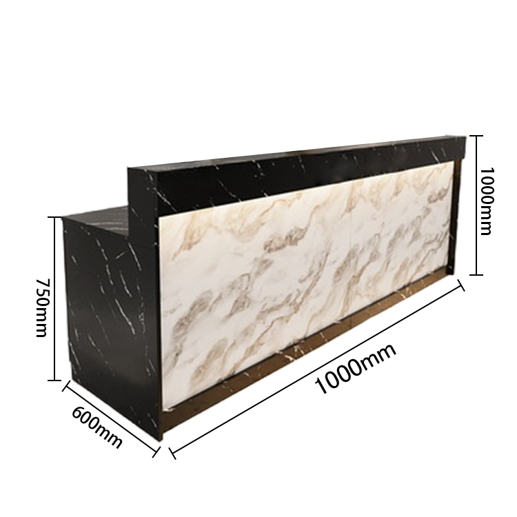 受付カウンター　レジカウンター　フロント　受付台　サロン　喫茶店　大容量収納　おしゃれ　ナチュラル　カスタマイズ可能　JDQT-N025