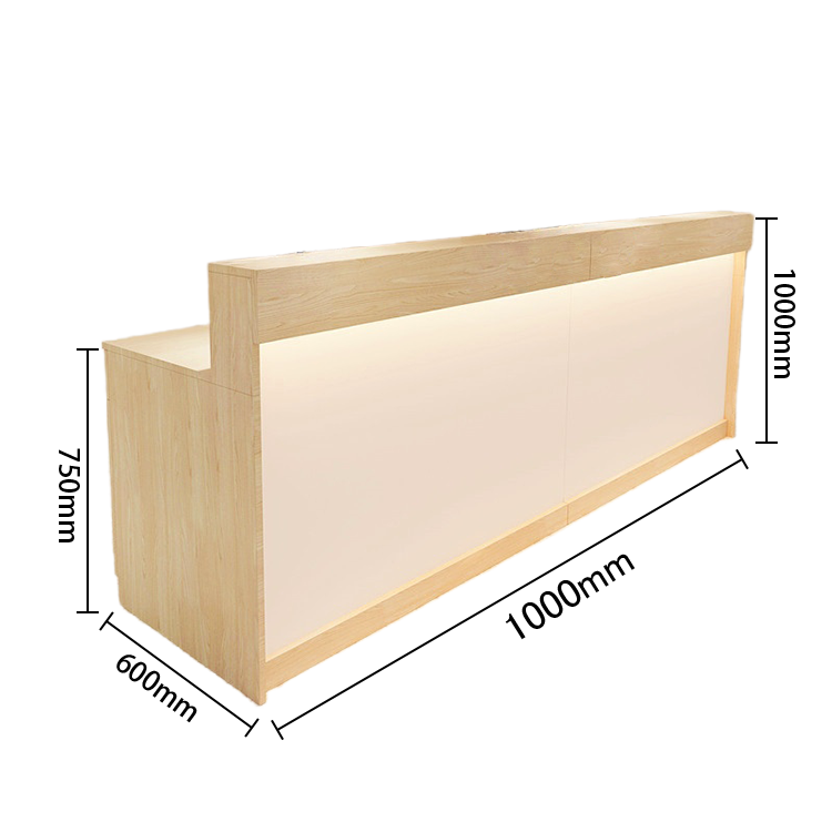 受付カウンター　レジカウンター　フロント　受付台　サロン　喫茶店　大容量収納　おしゃれ　ナチュラル　カスタマイズ可能　JDQT-N025