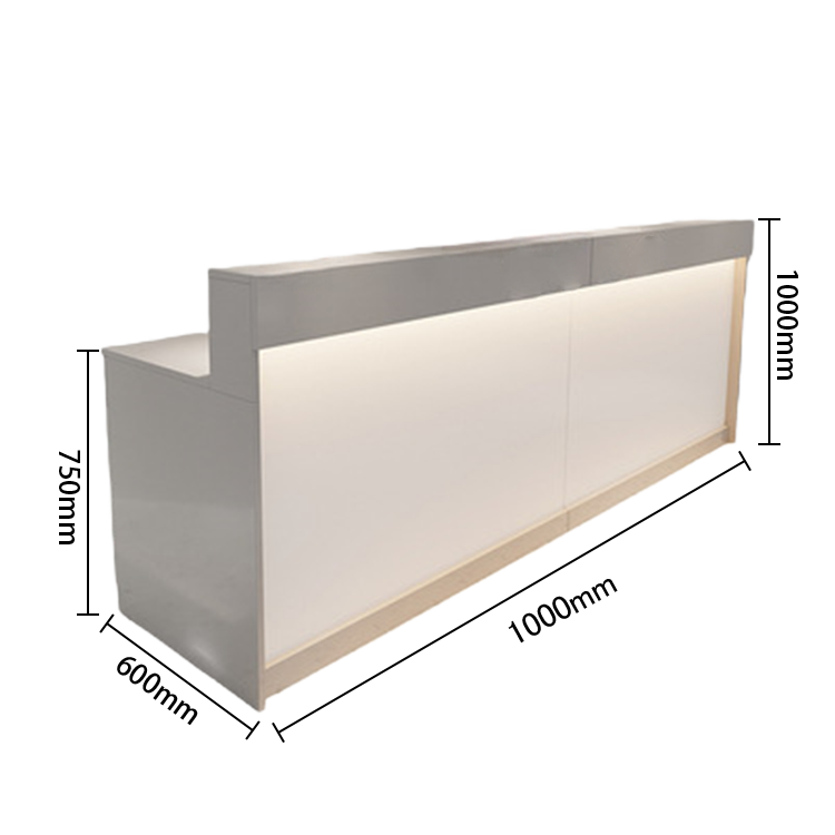 受付カウンター　レジカウンター　フロント　受付台　サロン　喫茶店　大容量収納　おしゃれ　ナチュラル　カスタマイズ可能　JDQT-N025