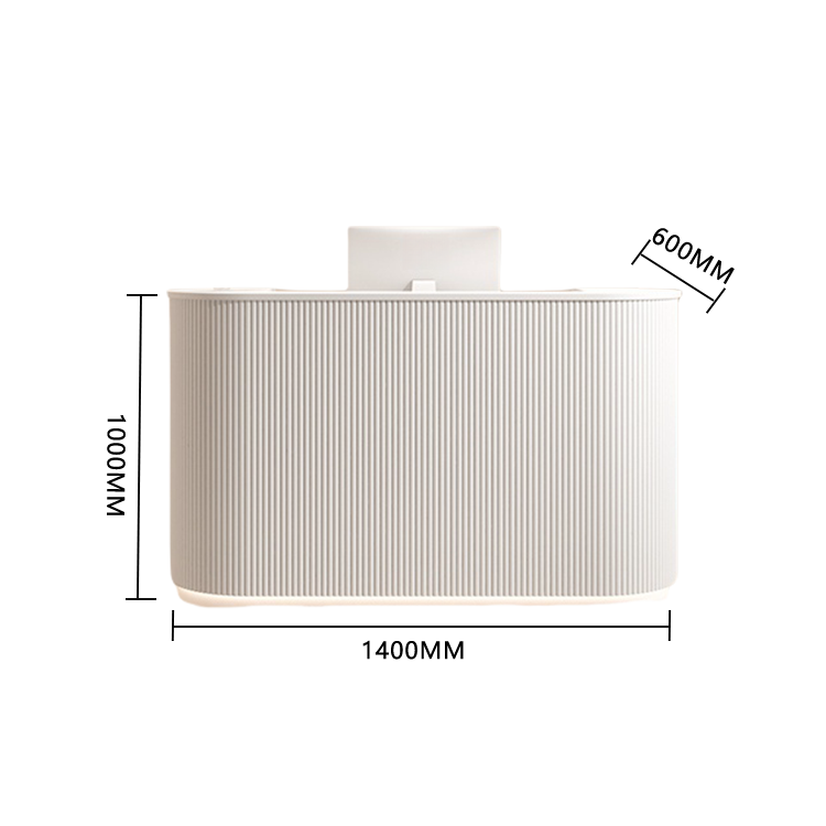 受付カウンター，レジカウンター，フロント，スリット入り