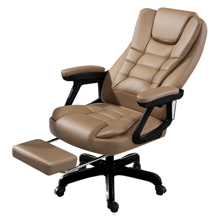 エグゼクティブチェア　オフィスチェア　レザーチェア　人間工学　キャスター　フットレスト　高級感　ブラック　カスタマイズ可能　LBY-N003