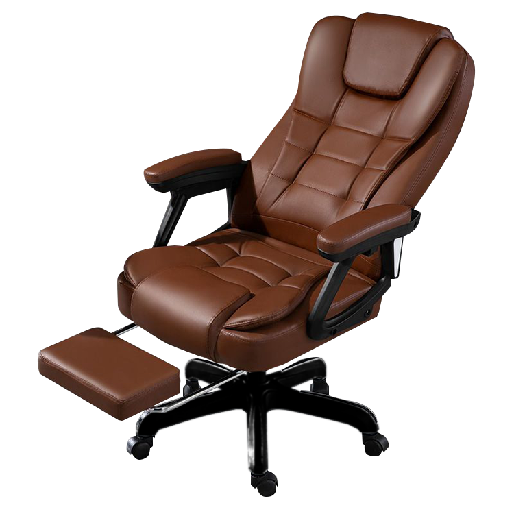 エグゼクティブチェア　オフィスチェア　レザーチェア　人間工学　キャスター　フットレスト　高級感　ブラック　カスタマイズ可能　LBY-N003