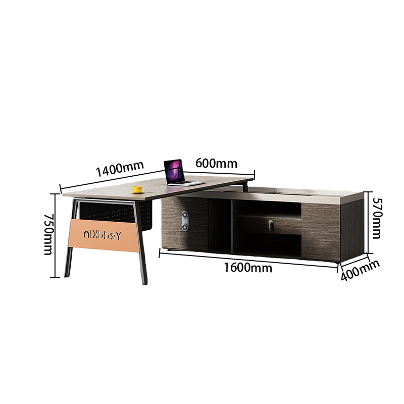 エグゼクティブデスク　オフィスデスク　社長机　役員用デスク　木目調　大容量収納　幕板　上質　カスタマイズ可能 　LBZ-YDD-N006