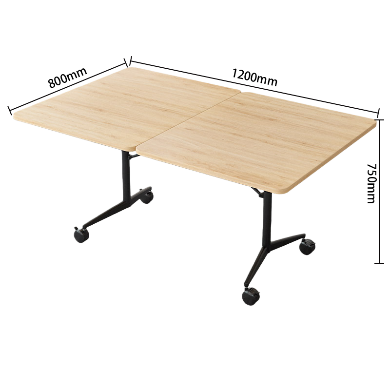 会議テーブル　ミーティングテーブル　オフィステーブル　会議用テーブル　折り畳み式　キャスター付き　上質な素材　組立必要　HYZ-N074