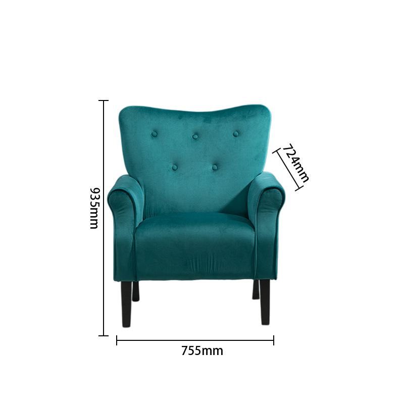 ソファセット　ハイバックソファ　椅子　応接ソファ　アームソファ　ビジネスソファセット　1掛け　相談用　ベルベット　JDSF-N053