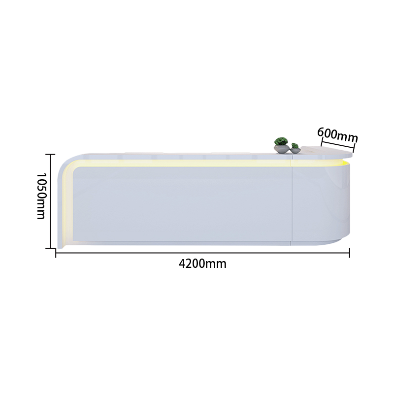 受付カウント　ライト付き　焼付塗装　キーボードトレイ付き　組立必要　 JDQT-N076