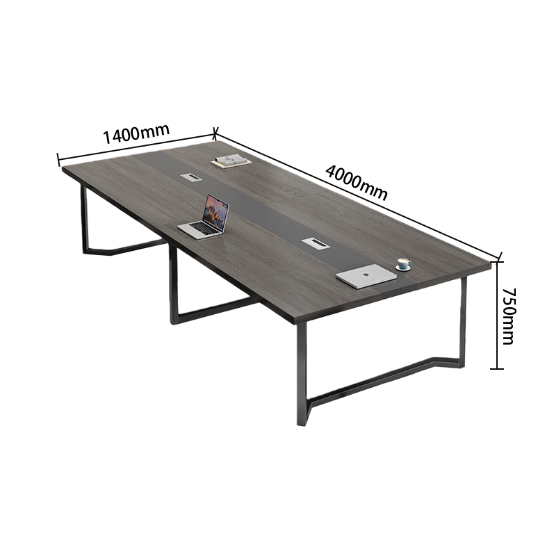 会議テーブル　ミーティングテーブル　テーブル　会議室用　相談用　Ｒ加工　配線ボックス　シンプル　カスタマイズ可能　HYZ-N016-KC