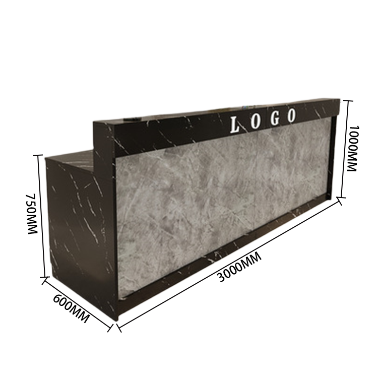 受付カウンター　レジカウンター　フロント　受付台　サロン　喫茶店　大容量収納　おしゃれ　ナチュラル　カスタマイズ可能　JDQT-N025