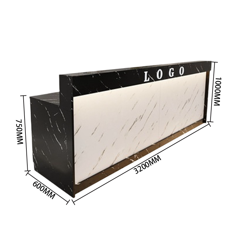 受付カウンター　レジカウンター　フロント　受付台　サロン　喫茶店　大容量収納　おしゃれ　ナチュラル　カスタマイズ可能　JDQT-N025