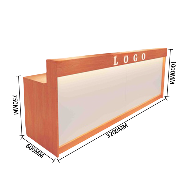 受付カウンター　レジカウンター　フロント　受付台　サロン　喫茶店　大容量収納　おしゃれ　ナチュラル　カスタマイズ可能　JDQT-N025