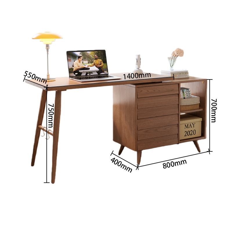 学習机　勉強机　学習デスク　つくえ　机　デスク　テーブル　調整可能な天板　大容量収納　PC収納スペース　組立必要　XXZ-N034