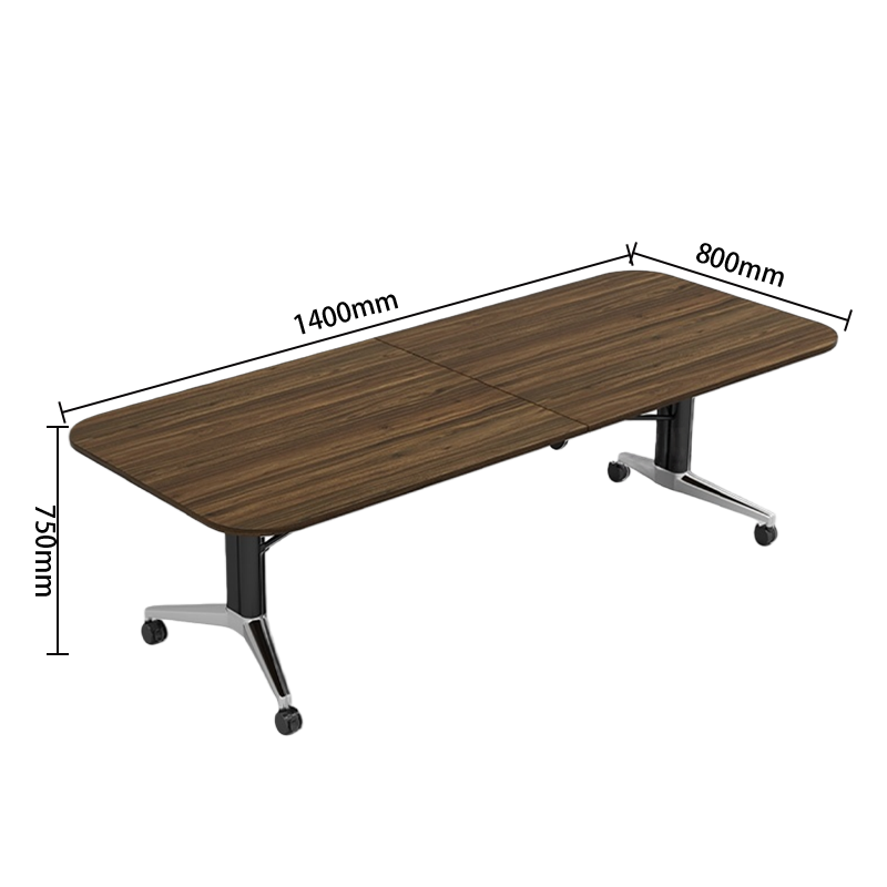 会議テーブル　ミーティングテーブル　オフィステーブル　会議用テーブル　キャスター付き　折り畳み式　耐荷重性　組立必要　HYZ-N073