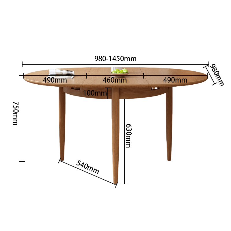 ダイニングテーブル　ローテーブル　折り畳み式　食卓　机　つくえ　円形　頑丈なフレーム　木目調　室内用　家庭用　木脚　CZ-N052