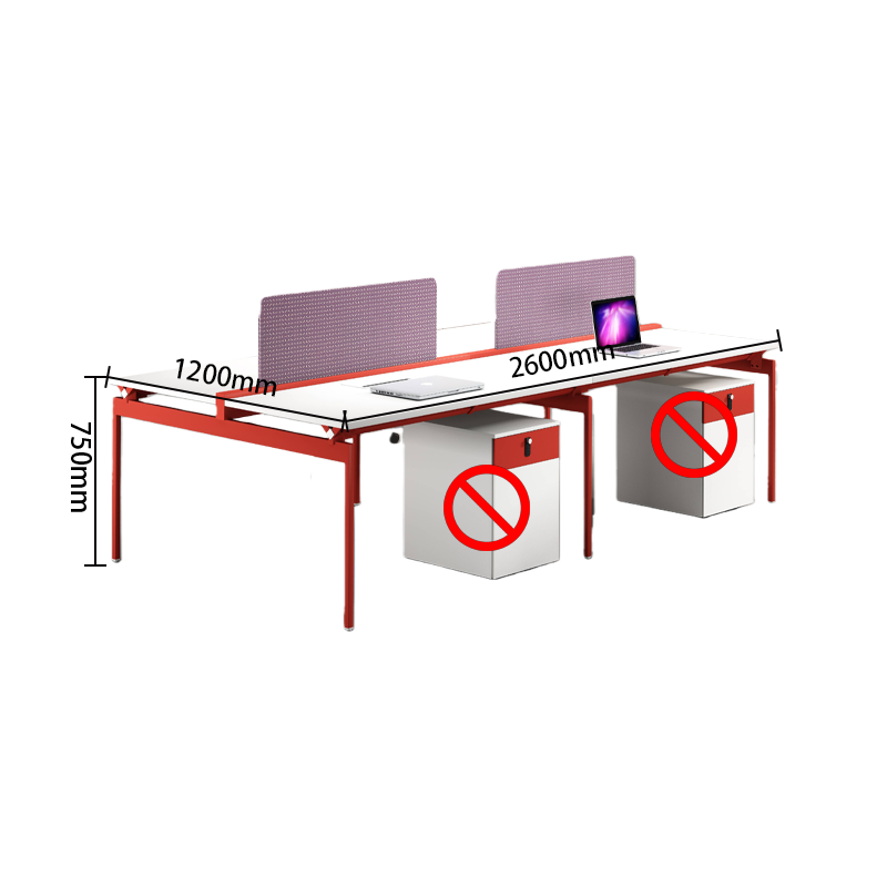 オフィスデスク　作業デスク　社員用デスク　パソコンデスク　耐荷重性　シンプル　モダン　カスタマイズ可能　ホワイト　YGZ-YDD-N001