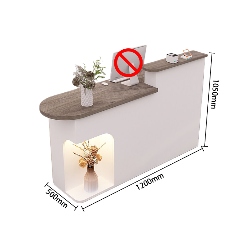 受付カウンター　レジカウンター　オフィス受付　事務用　鍵ロック　配線穴　シンプル　オシャレ　カスタマイズ可能　JDQT-N006