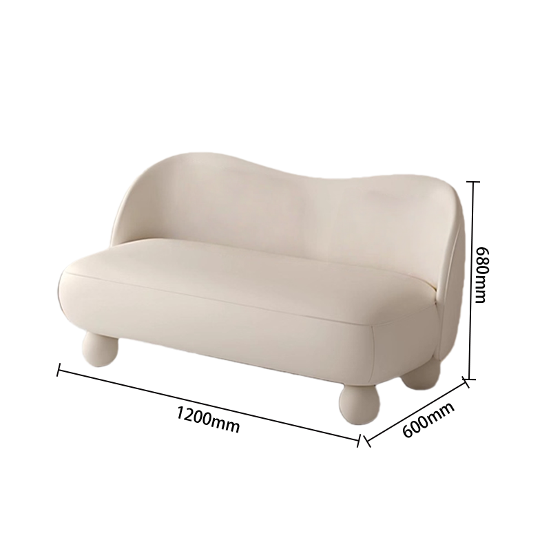 ソファ　カウチソファ　ファブリックソファ　高級ソファ　モダンソファ　球形脚部　ウエーブサイズ　広い座面　可愛いデザイン　JYSF-N041